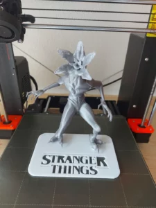 3D figura Demogorgon iz serijala Stranger Things - srebrni PLA- Demonstracijski primjerak - nije za prodaju!